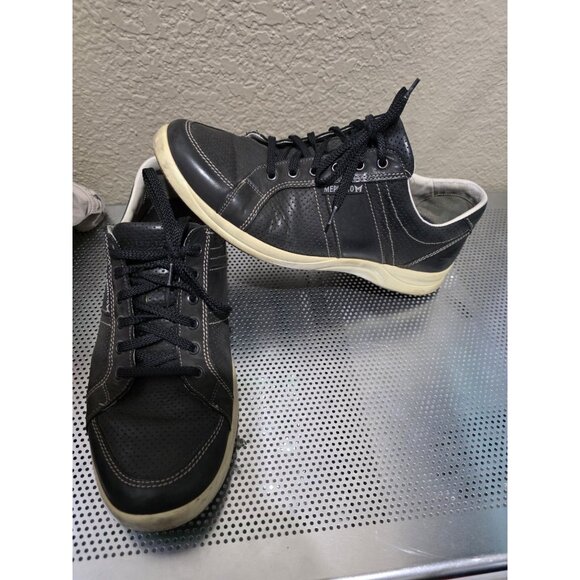 Mephisto Hero Perf Mens Size 10 Black Leather Casual Work Dress Sneakers Shoes - Picture 1 of 7
